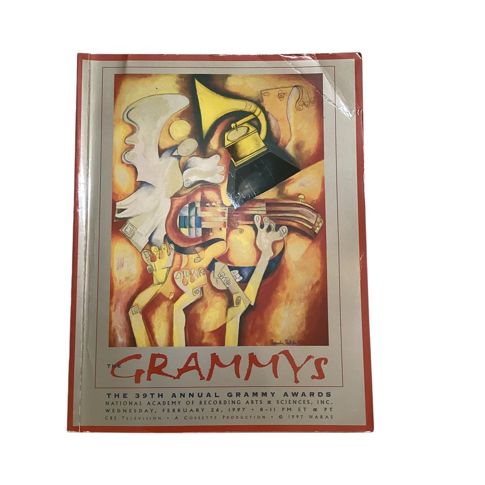 1997 Grammy Awards 39th Annual Official Program Book Miles Davis Quincy Jones